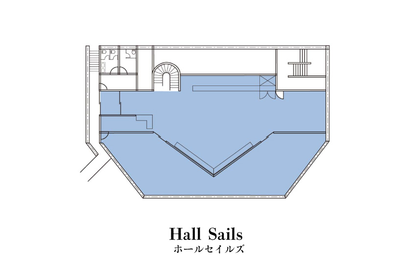ホール SAILS間取り図